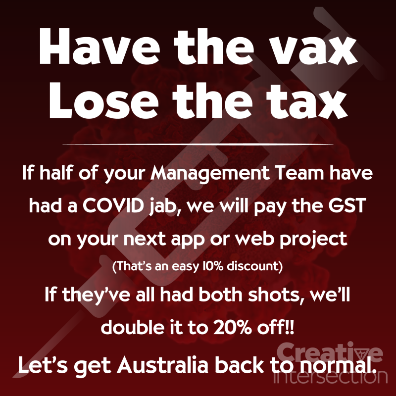 Have the vax, Lose the tax